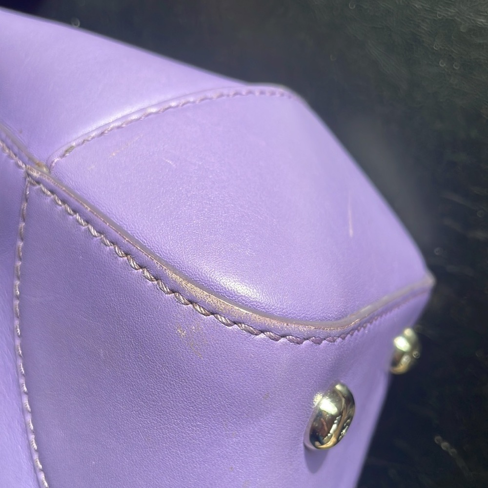 Ralph Lauren LILAC Leather Tiffin bag - Picture 7 of 16